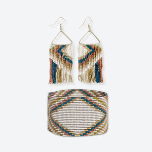 Paige & Brooklyn beaded set Desert