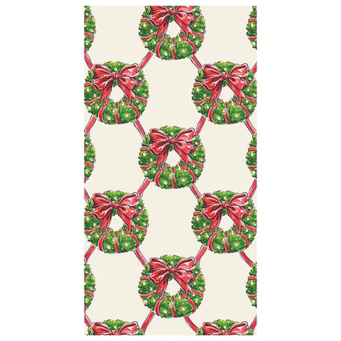 Holiday Wreath Guest Napkins