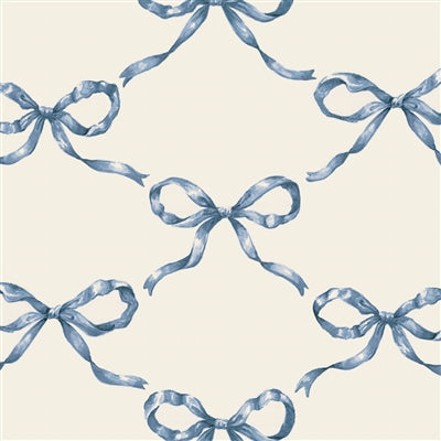 Heirloom Blue Bow Cocktail Napkin -  Pack of 20