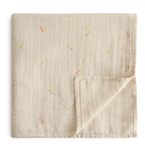 Organic Cotton Muslin Swaddle Blanket