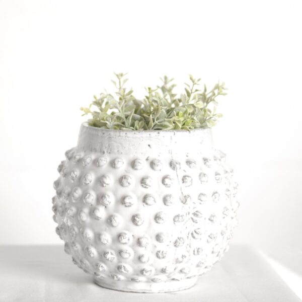 WHITE DOT PATTERN PLANTER