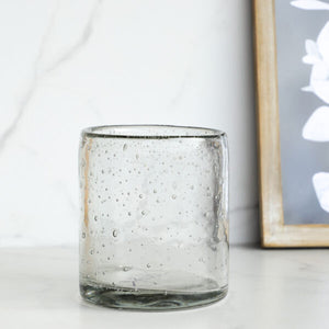 Clear Bubble Glass 4"