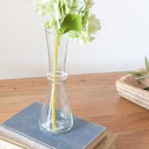 CLEAR TAPERED BUD VASE