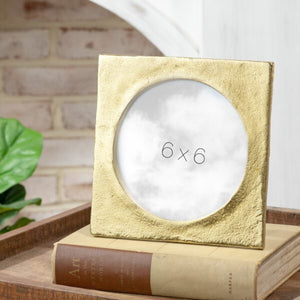 6x6 Gold Metal Photo Frame