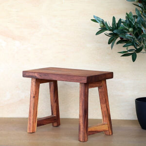 13x10 Nat Wood Stool