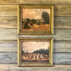 SHEAVES IN THE FIELD FRAMED AGED PRINTS