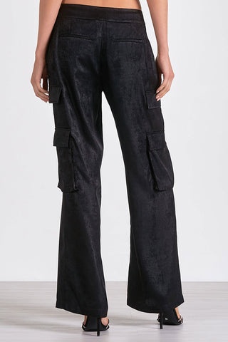 BLACK CARGO PANTS