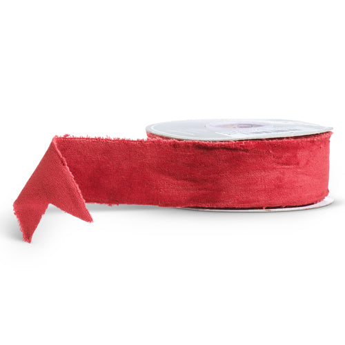 1.5" X 10 YDS RED VELVET RIBBON