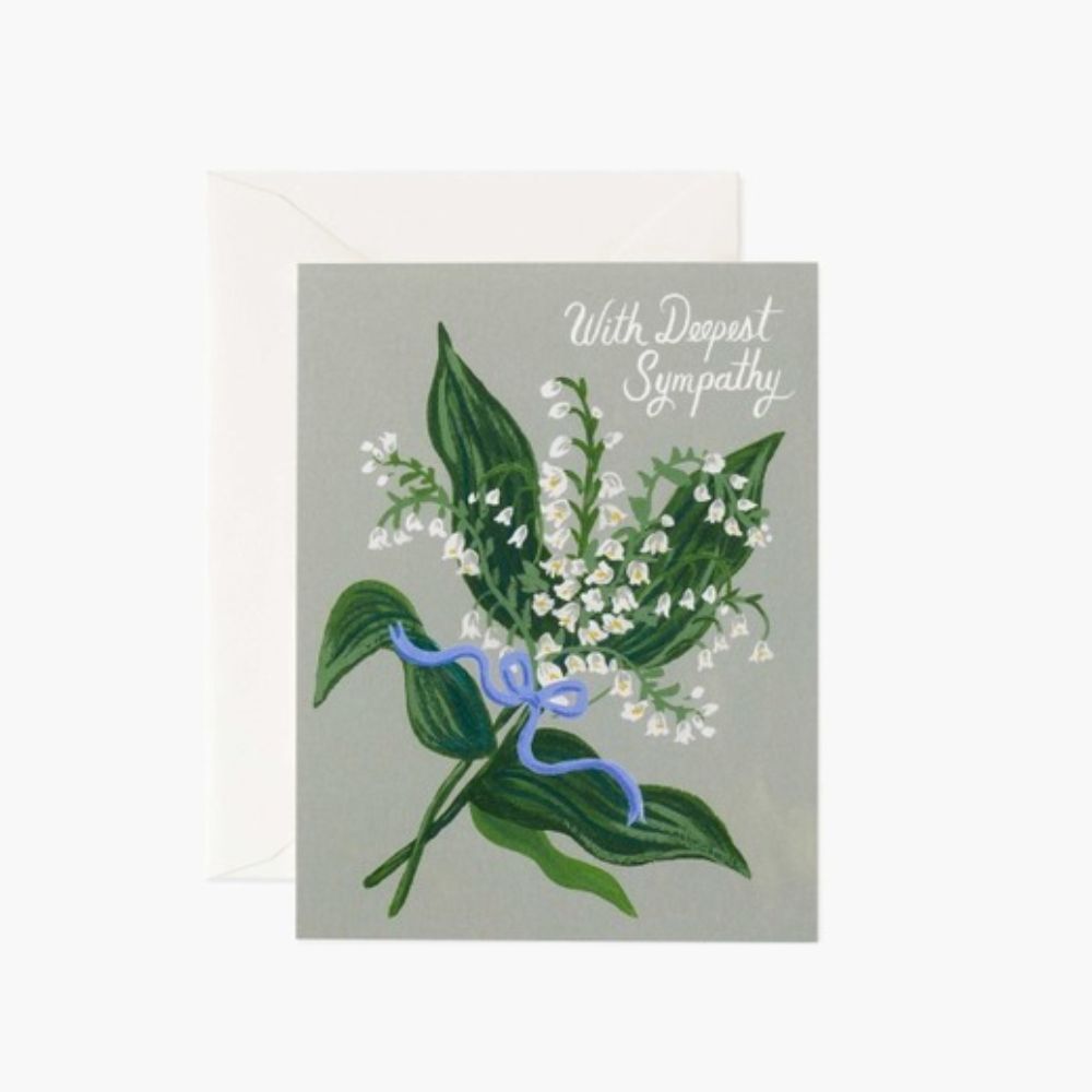 Lily of the Valley Sympathy Card