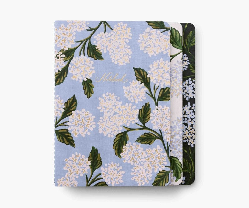Assorted Set of 3 Hydrangea Notebooks
