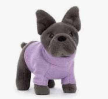 Sweater French Bulldog Purple