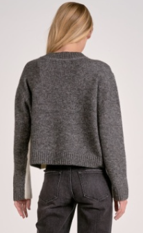 Sweater Crewneck Grey/White