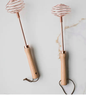 Rose Gold Stainless Steel Spiral Whisk