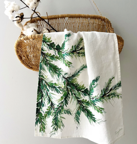 Pine Branches Kitchen Towel
