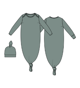 Solid Jadeite - Knotted Gown And Hat