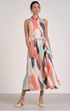 Dress Maxi Collared WB