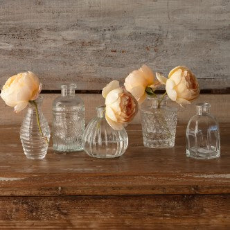 GATHERED PERFUME BOTTLE VASES