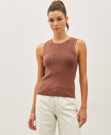 Sweater Tank w/line detail