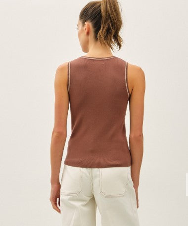 Sweater Tank w/line detail