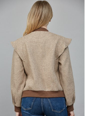 Perforated Ruffle Jacket