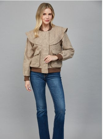 Perforated Ruffle Jacket