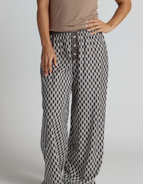 Cotton Woven Blend Pants
