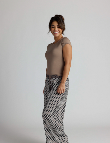 Cotton Woven Blend Pants