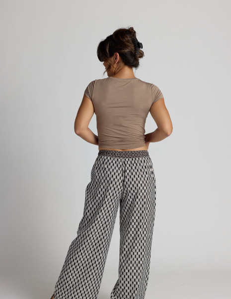 Cotton Woven Blend Pants