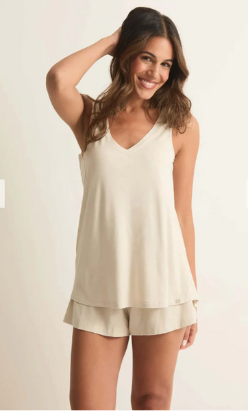 Double V-Neck Tank