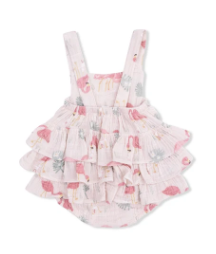 Flamingos - Ruffle Sunsuit