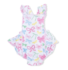 Sweet Bows - Ric Rac Ruffle Sunsuit