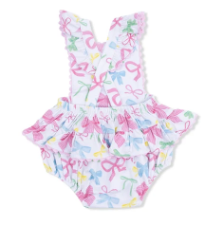 Sweet Bows - Ric Rac Ruffle Sunsuit