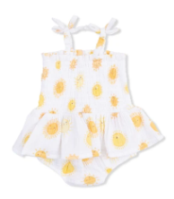 Happy Suns - Smocked Bubble With Skirt