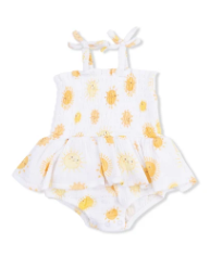 Happy Suns - Smocked Bubble With Skirt