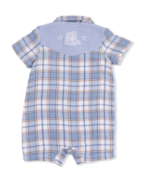 Western Boot Plaid - Western Pearlsnap Shortie