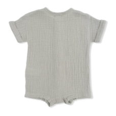 Solid Muslin Desert Green - Dolman Henley Shortall