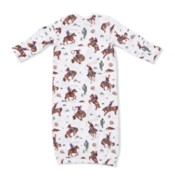 Buckaroo Western - Lap Shoulder Gown & Beanie Hat