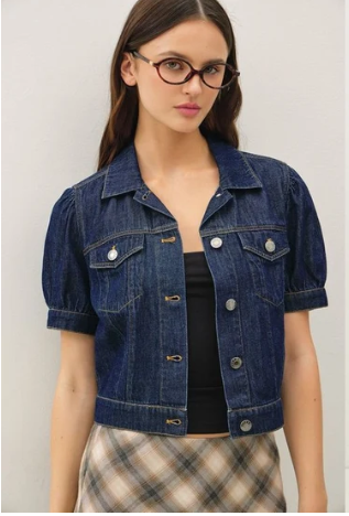 Denim Crop Jacket