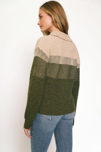 COLOR BLOCK PULLOVER