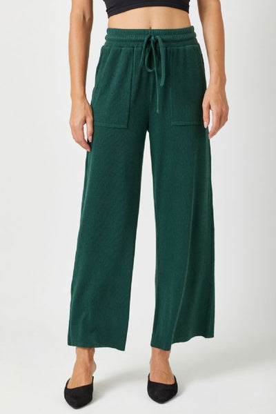 TEXTURED KNIT STRAIGHT PANTS