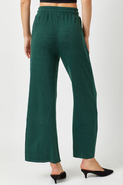 TEXTURED KNIT STRAIGHT PANTS