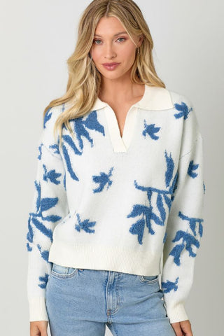 Floral Pullover Sweater