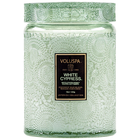White Cypress 18oz Large Jar