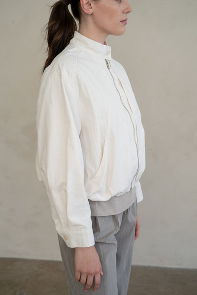 Sculpted Collar Bomber
