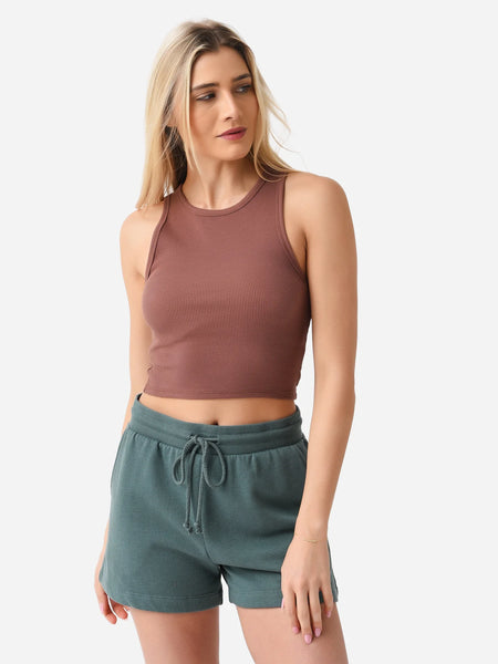 Hannah Cropped Rib Tank