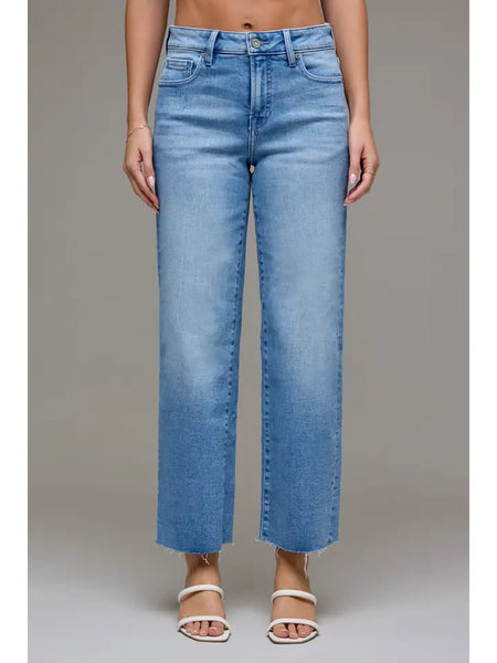 Ella Mid Rise Cropped Classic Straight