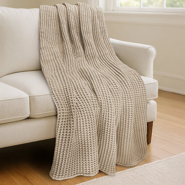 Waffle Blanket Throw