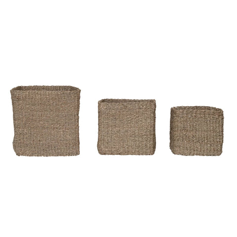 Hand-Woven Seagrass Basket