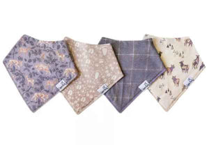 Timber Bandana Bib Set - 4 Pack