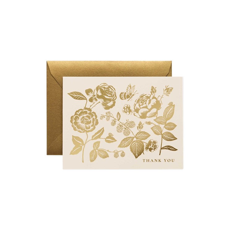 English Rose Thank You Card